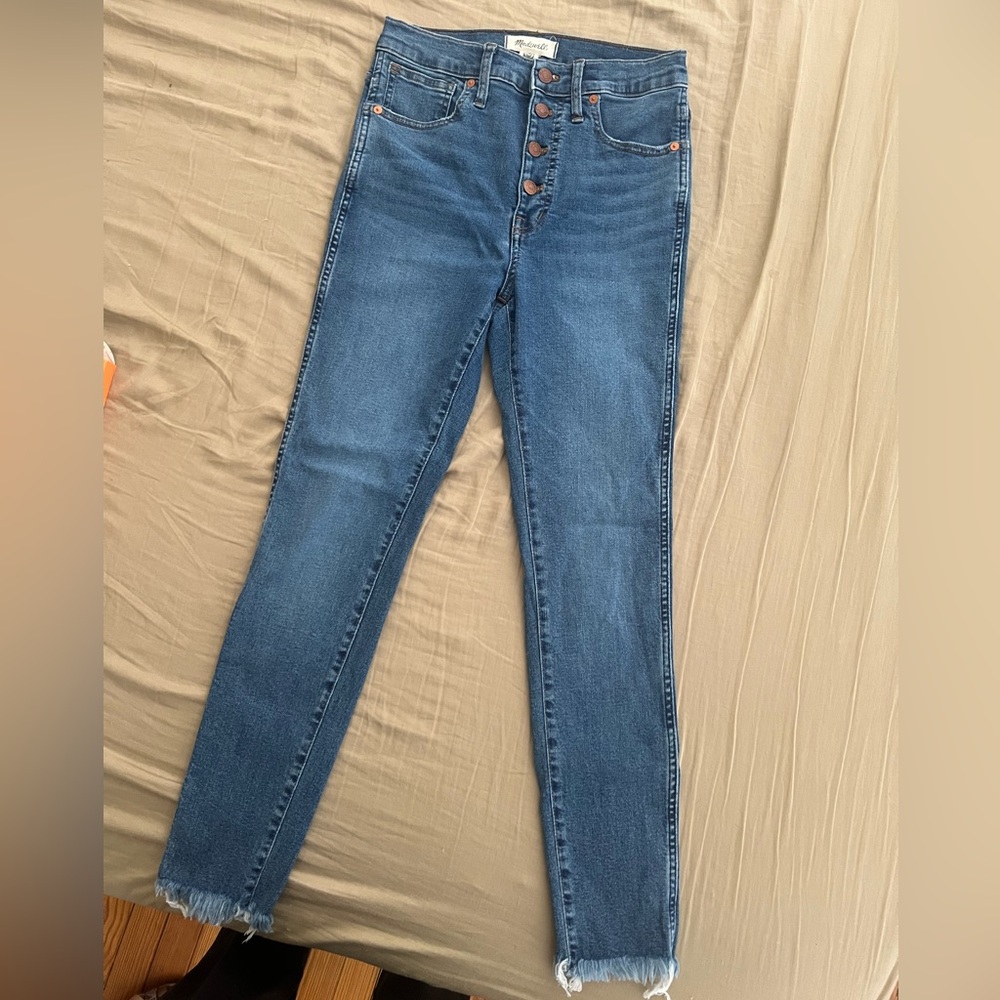 Madewell High-Rise Skinny Jeans - Frayed Hem